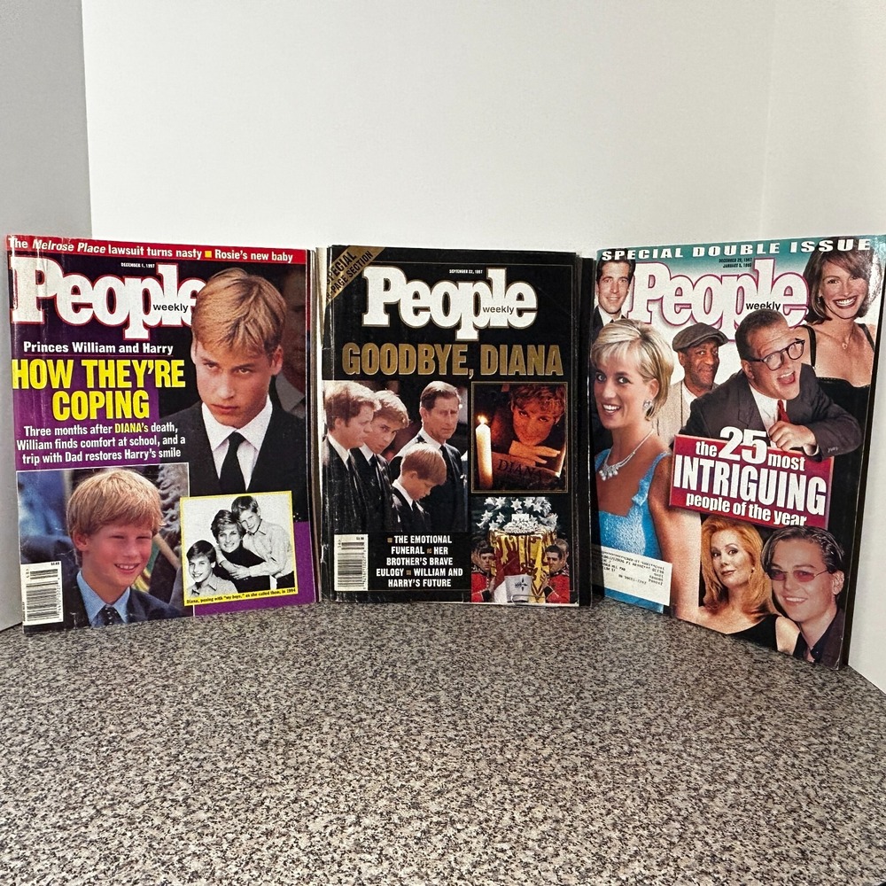 Princess Diana People Magazines Sep Dec 1997 and 25 Most Intriguing People (3) - Picture 2 of 9